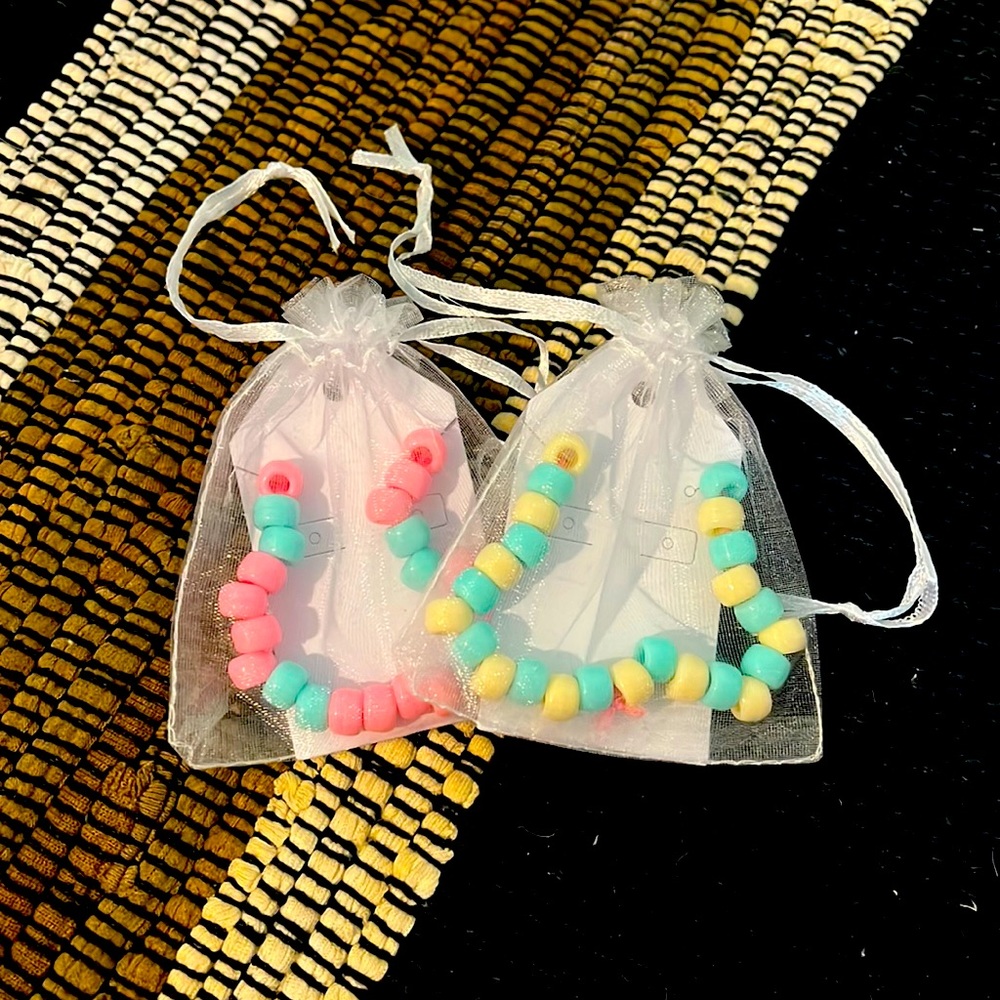 Plastic Bead Braclets!